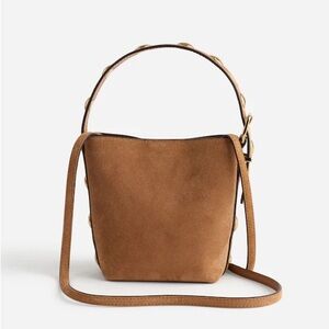 Madewell The Essential Micro Bucket Tote Suede